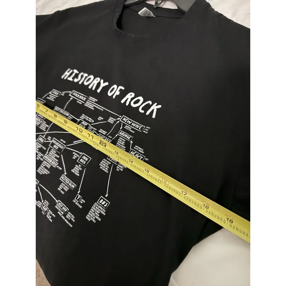 History‎ School of Rock Black T Shirt Size L Unisex New Wave Punk Music